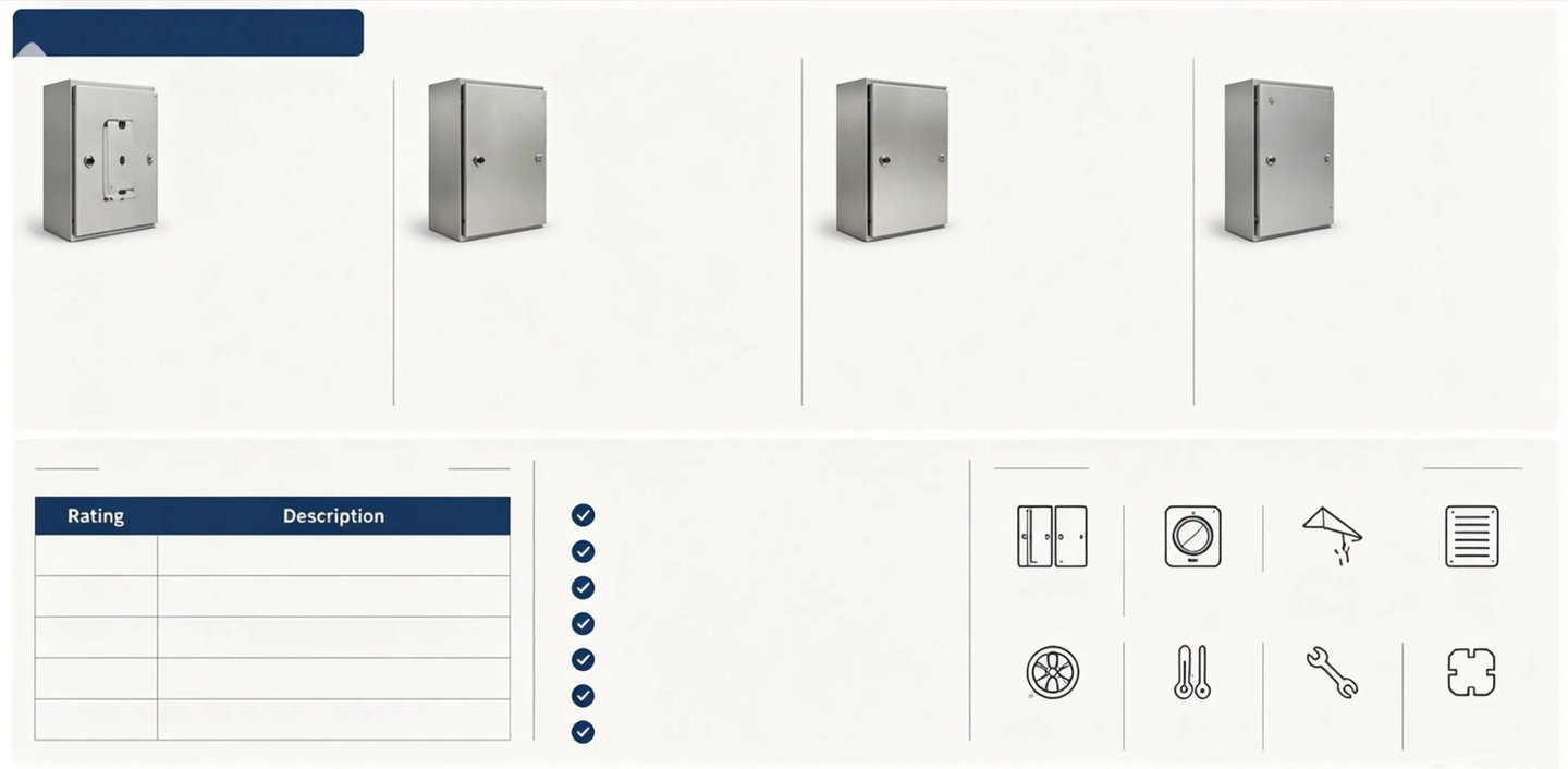 wall mounted enclosures Available Materials