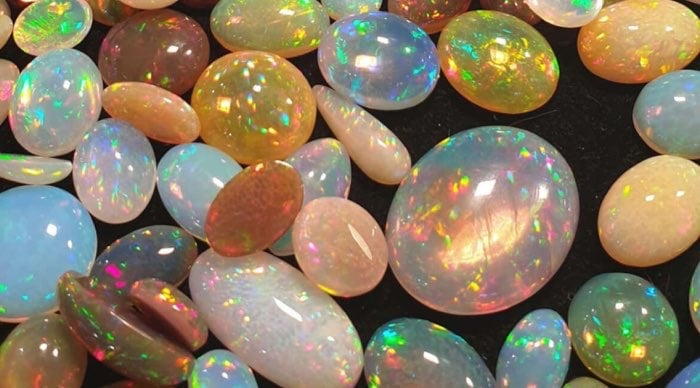 opales variées