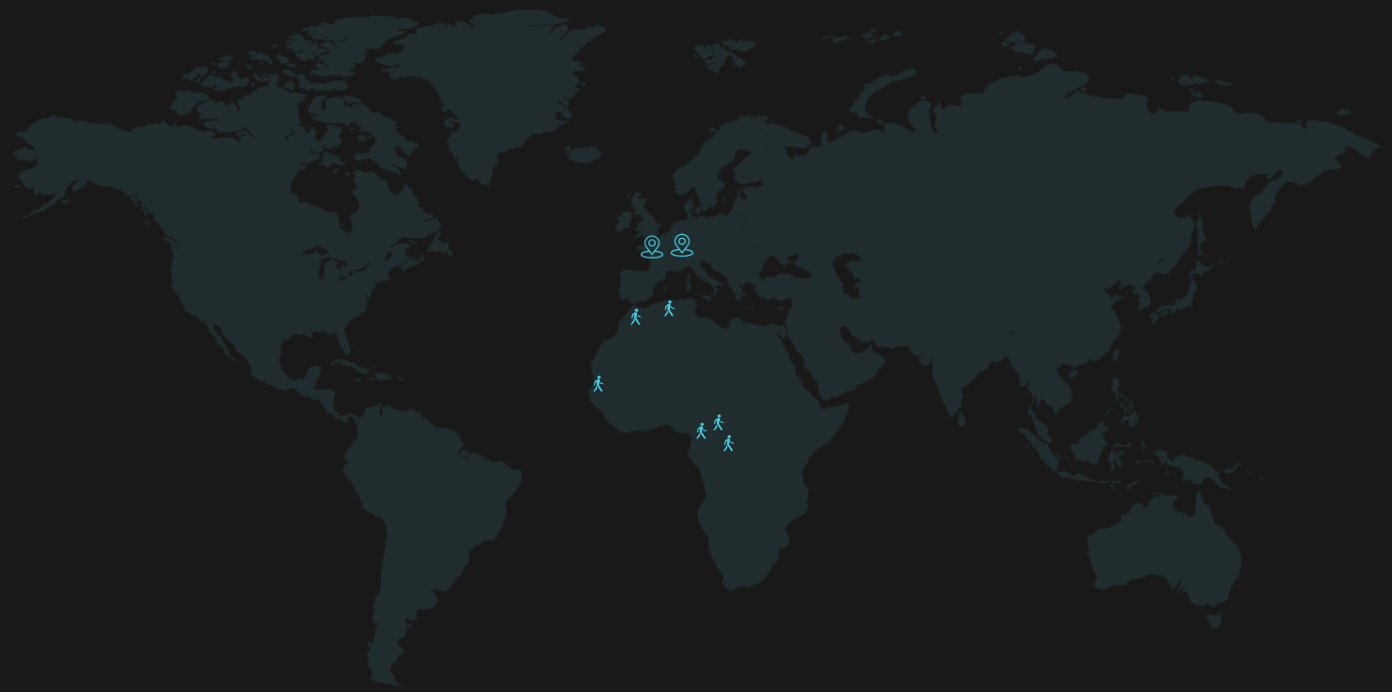 Bankeaz | World map | HQ & Subsidiaries