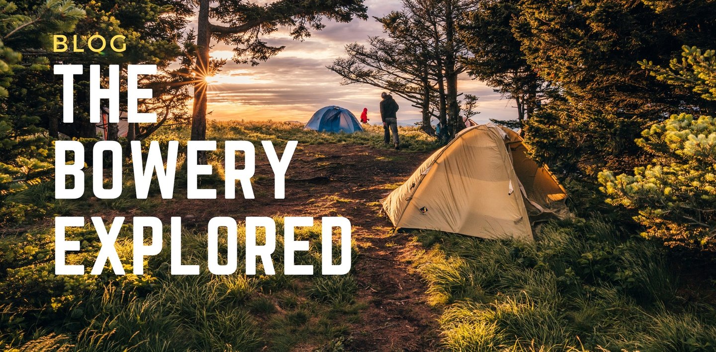 Backpackers enjoying sunrise along the Appalachian Trail on the North Carolina and Tennessee boarder
