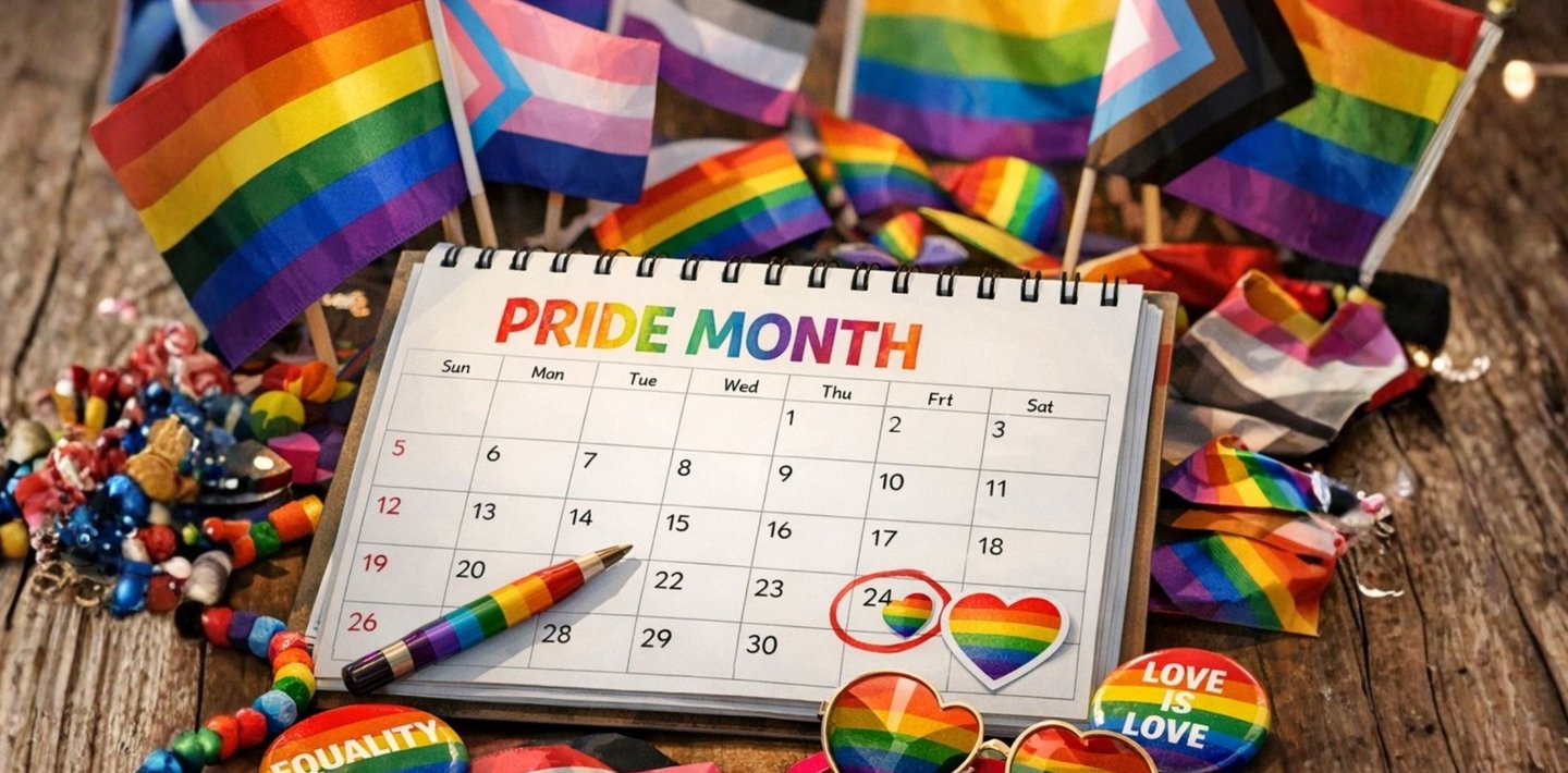calendar with pride month dates