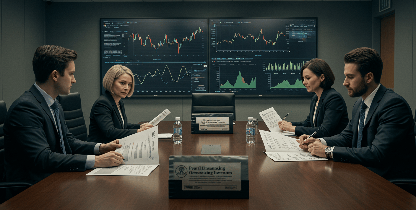 a group of business people sitting around a table