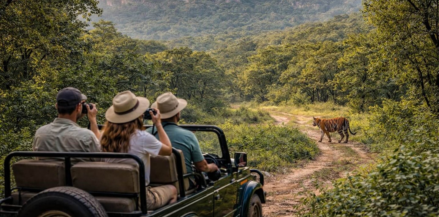 Tadoba Tiger Reserve in Maharashtra- India