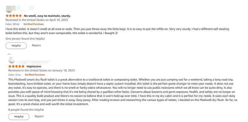 User_reviews_of_modiwell_dry_flush_toilets_compared_to_traditional_toilets