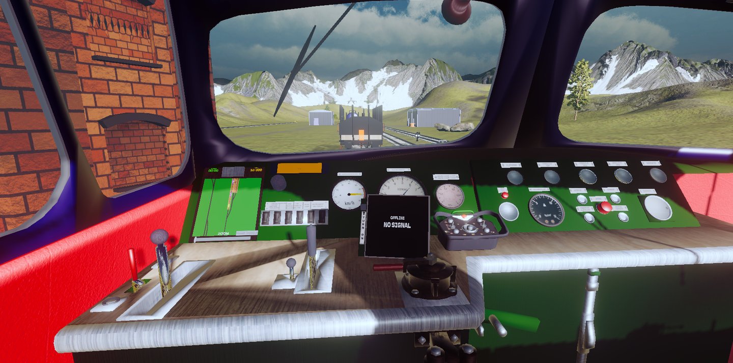 Tåg kopplings simulator instrumentpanel 1