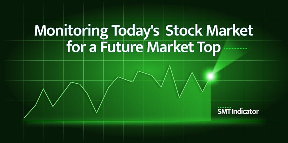 Stock market top indicator prediction chart by the SMT Indicator app