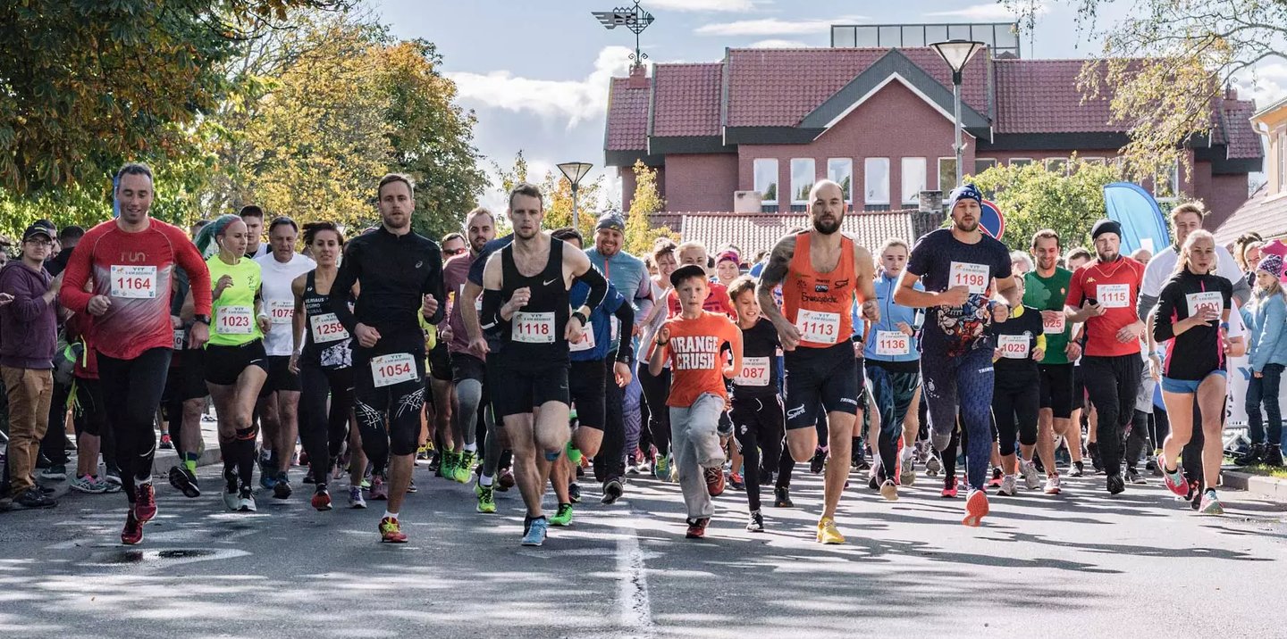 Tarptautinio Nidos Pusės Maratono Bėgimo akimirka