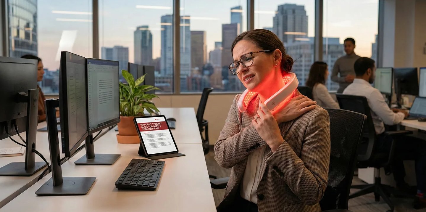 Red Light Therapy for Office Workers: A Complete Guide to Neck & Shoulder Pain Relief