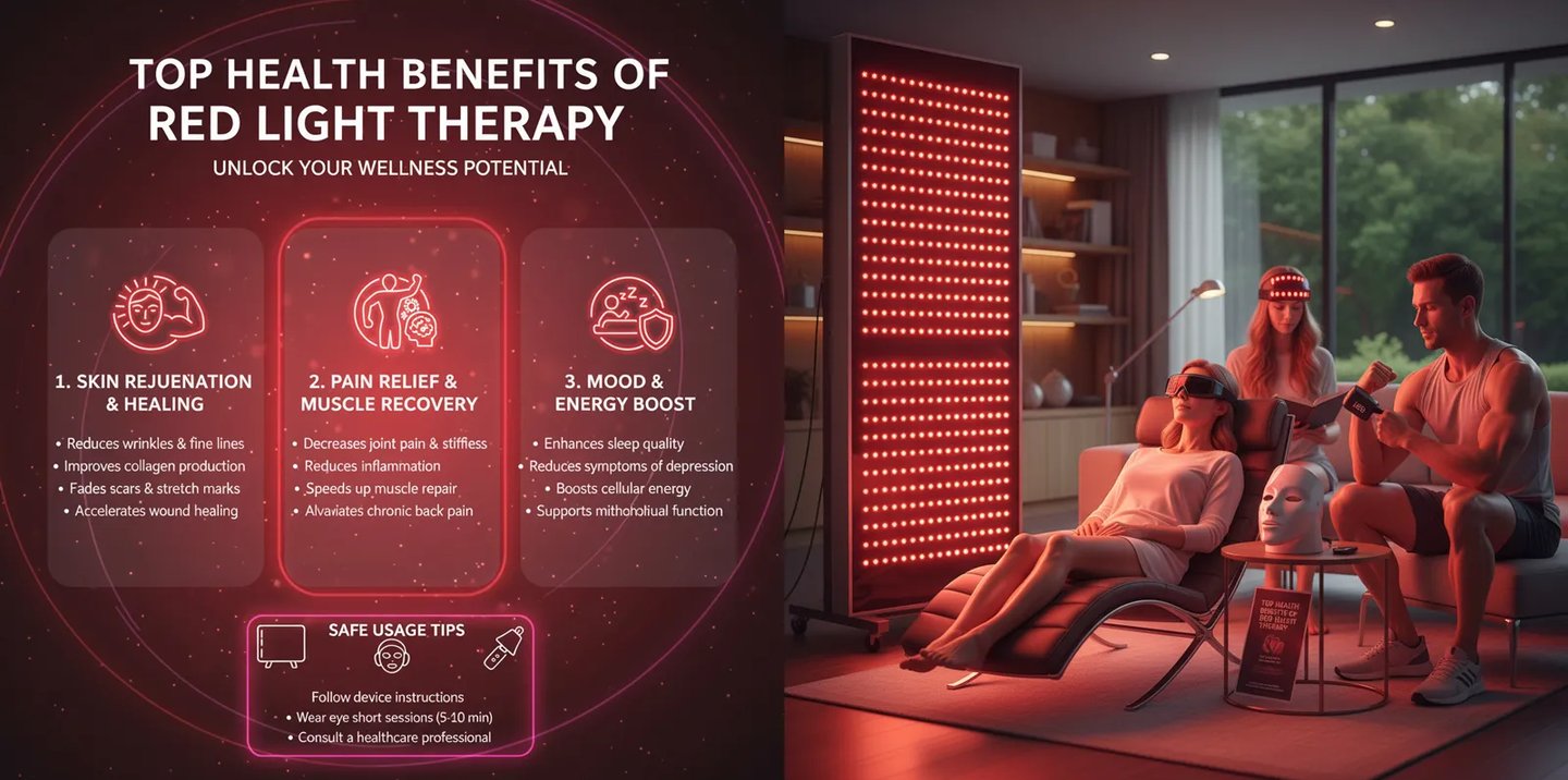 Top Health Benefits of Red Light Therapy