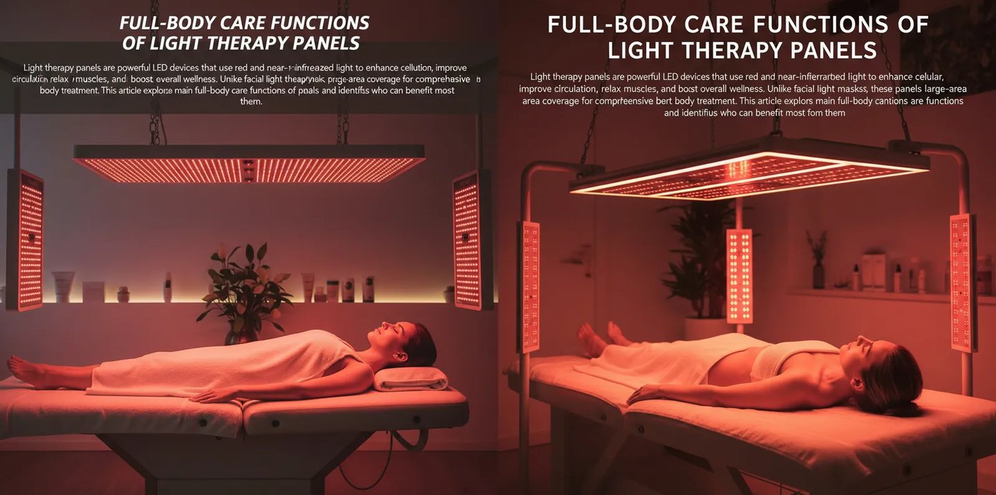 Full-Body Care Functions of Light Therapy Panels