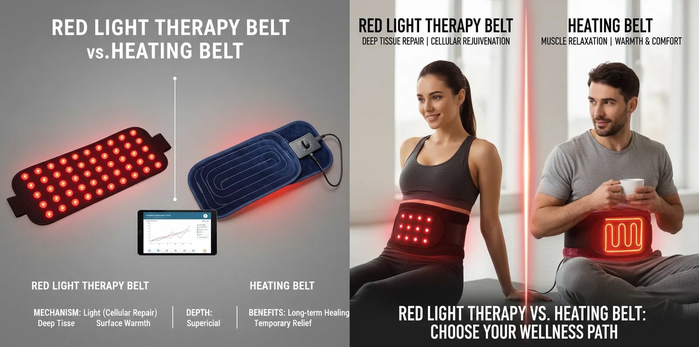 Red Light Therapy Belt vs Heating Belt