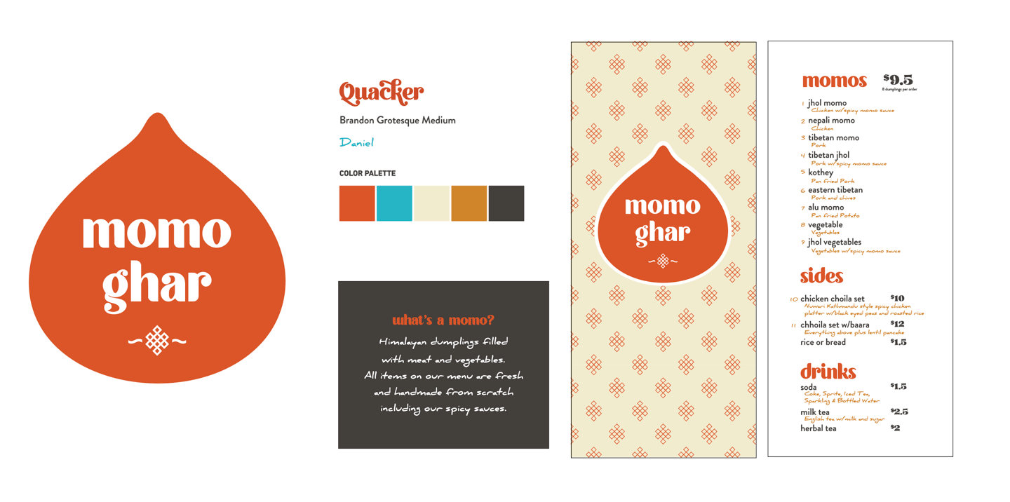 Momo Ghar Branding