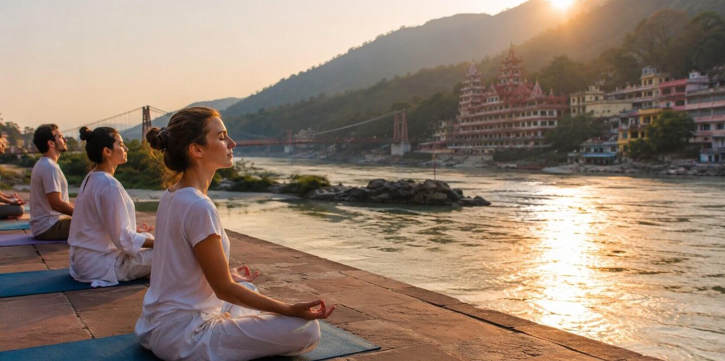 Meditation by river