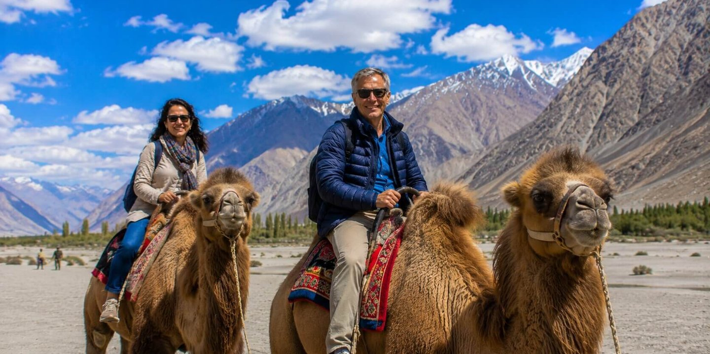 Camel ride in Nubra valley
