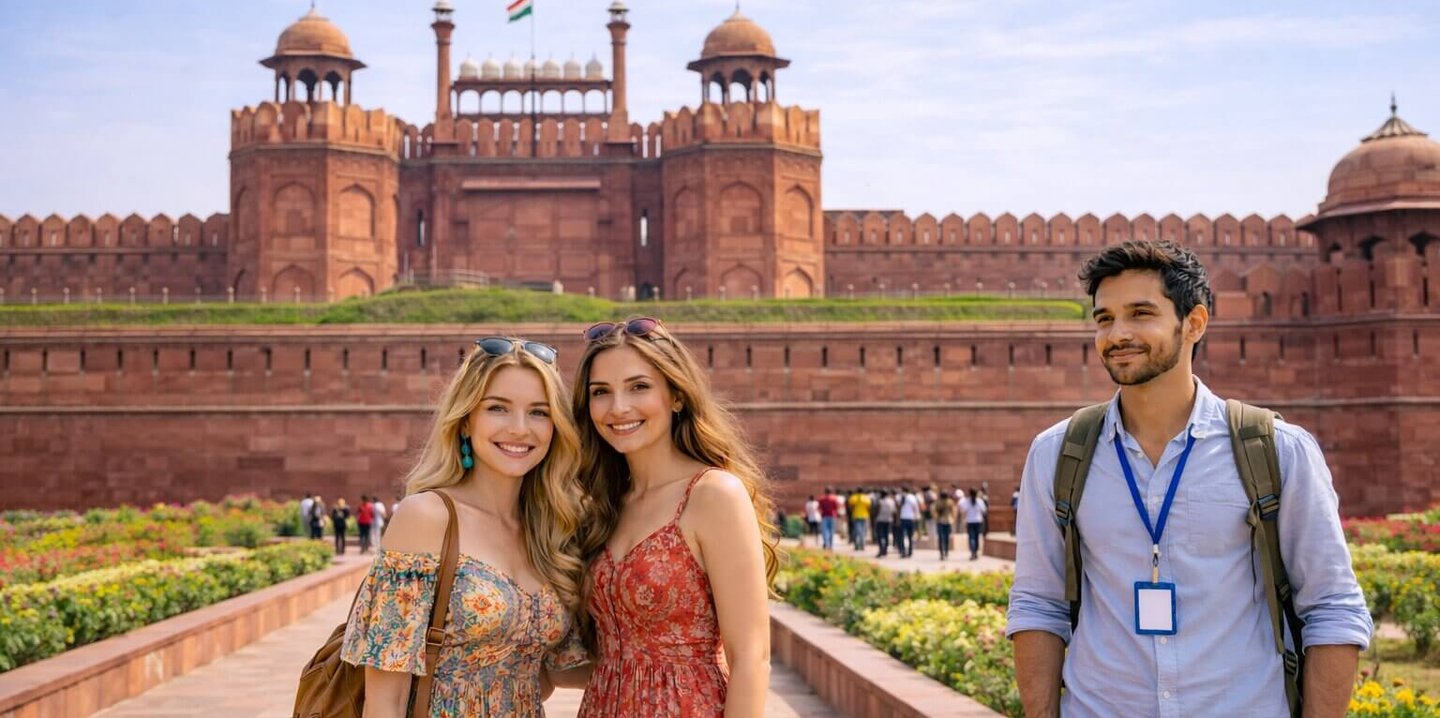 Red Fort visit with a guide