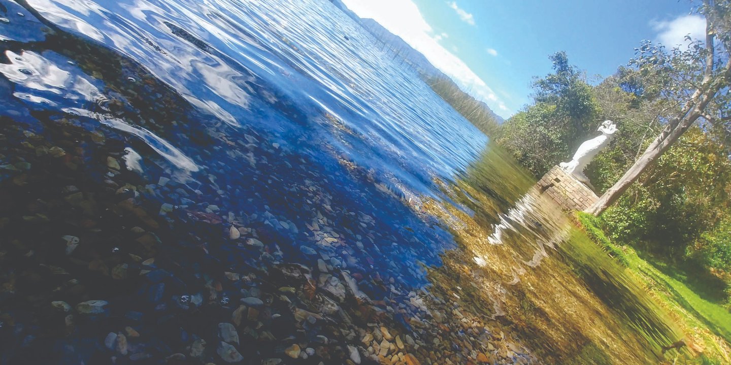 Lago de Tota, Laguna de Tota, Refugio Génesis, playa, paisaje, patos, naturaleza