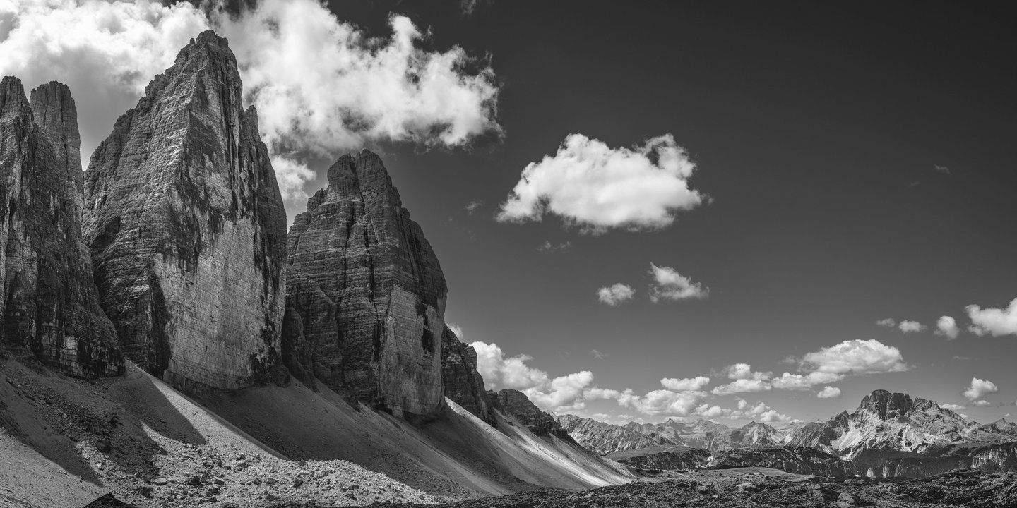Les Tre Cime di Lavaredo, emblème des Dolo