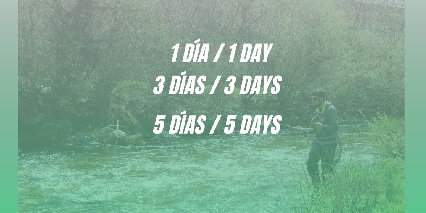 Duración guía de pesca en León