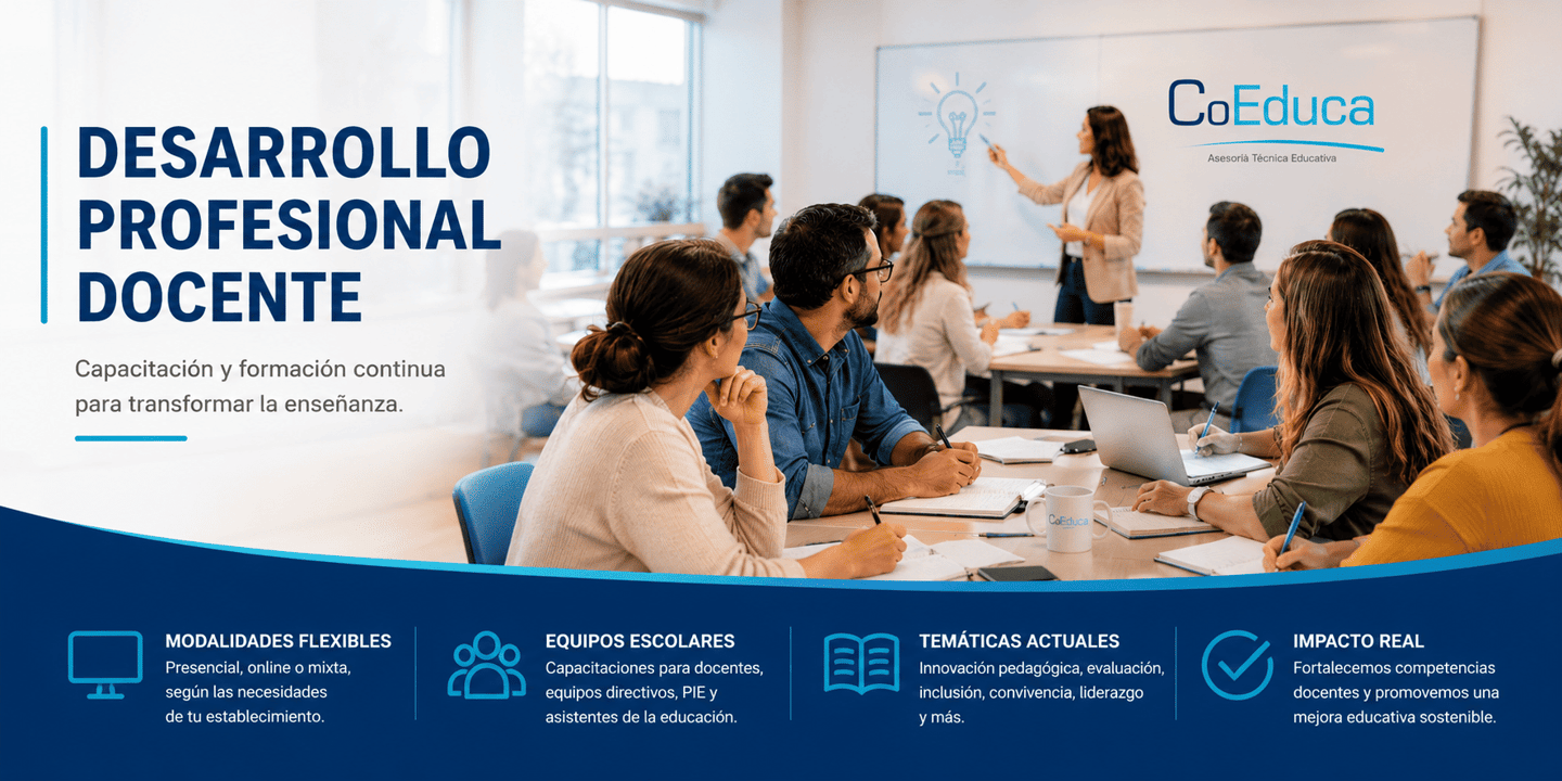 Capacitación y actualización profesional para fortalecer las competencias pedagógicas.