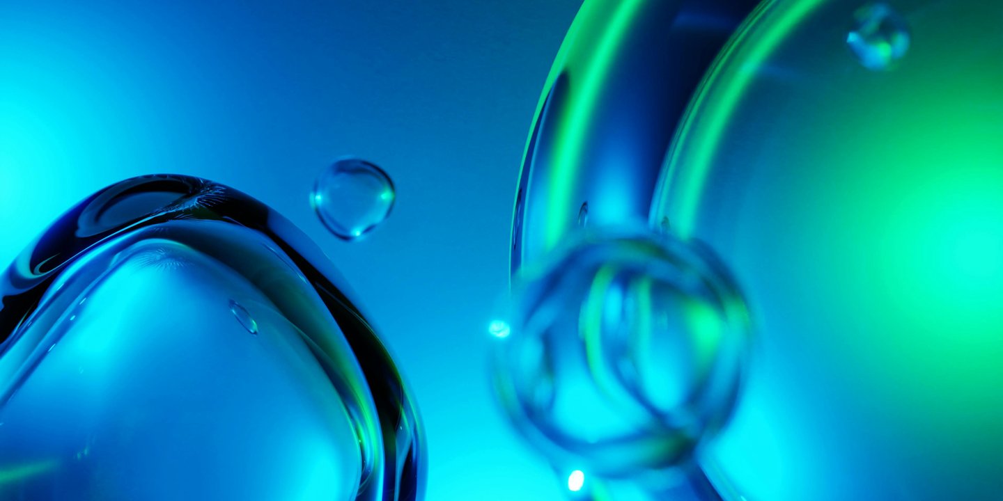 bulles bleu vert propreté