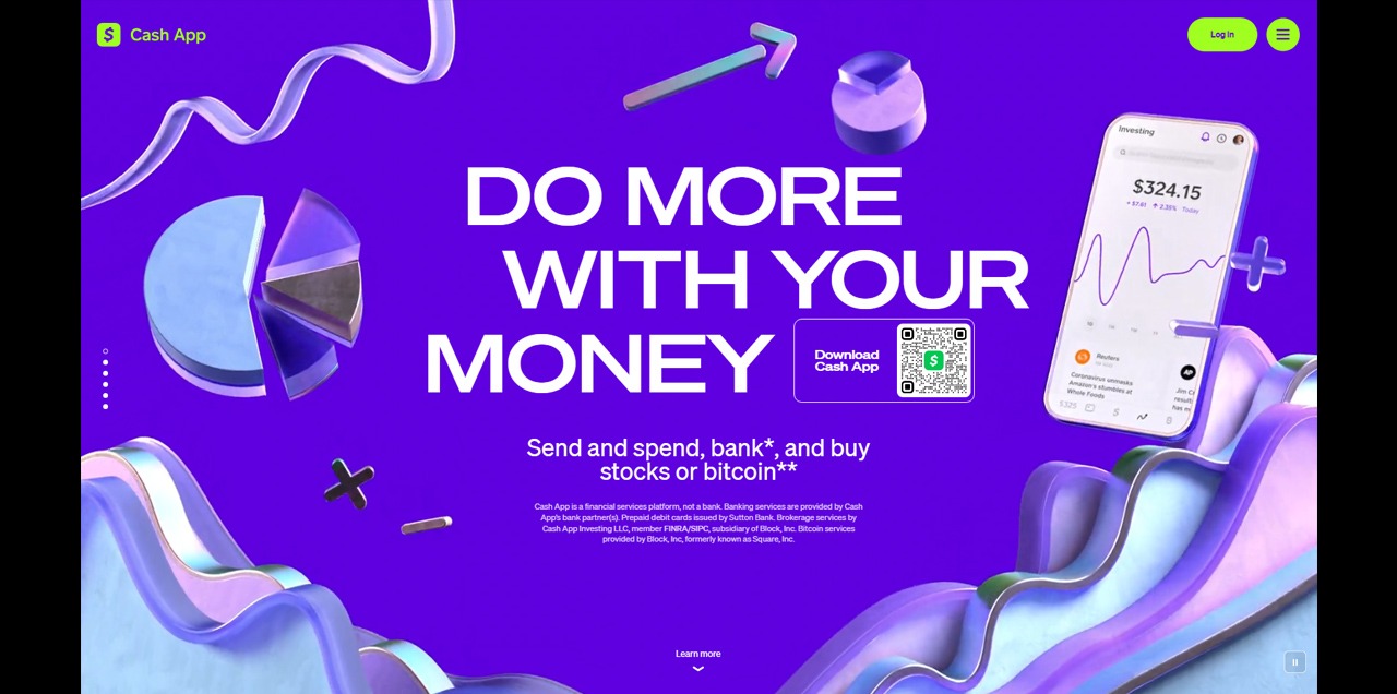 3d abstract website animation