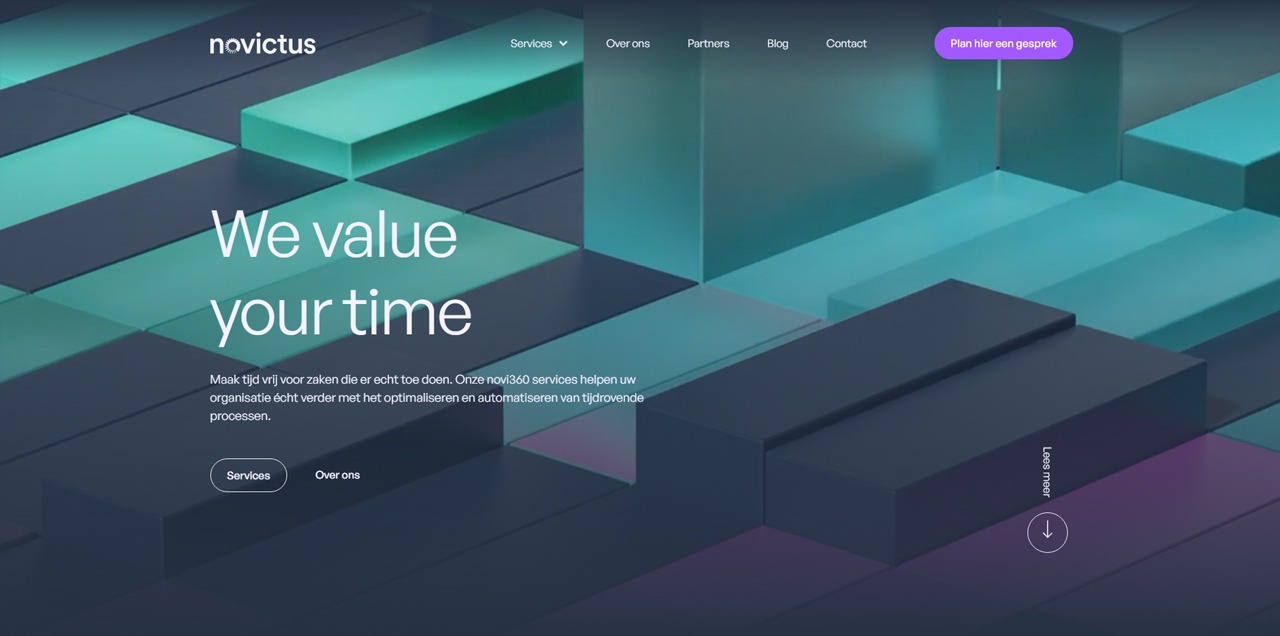 Abstract 3d brand website animation