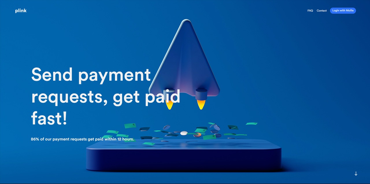 financial 3d brand website animation
