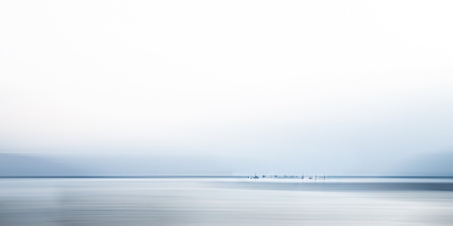 minimalisme,  horizon, high key, brume; lac de come