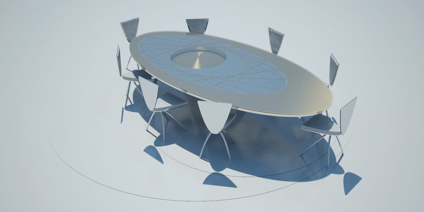 Sculptural Dinning Table