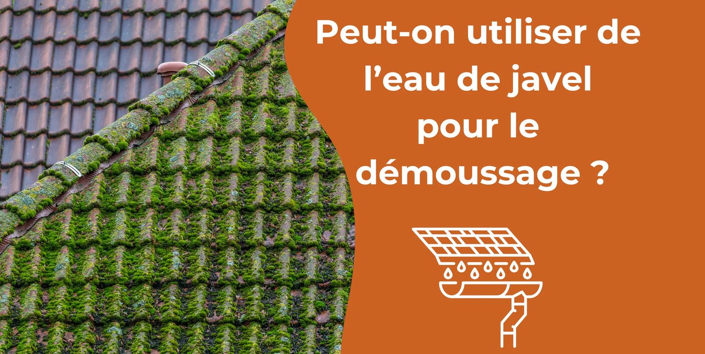 Peut-on utiliser de l’eau de javel pour le démoussage ?