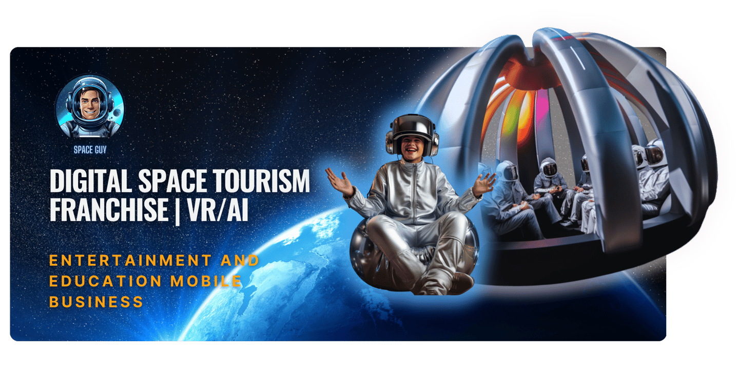 Digital space tourism franchise VR AI