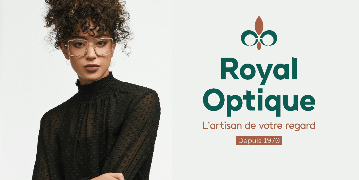 Logo - identité visuelle - Opticien - Royal Optique - Orléans - Amy Atelier Graphique