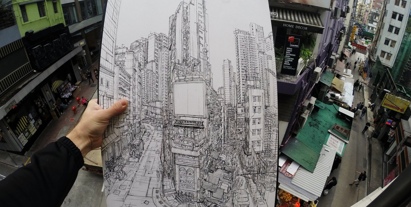 城市速寫家林仁亞在香港