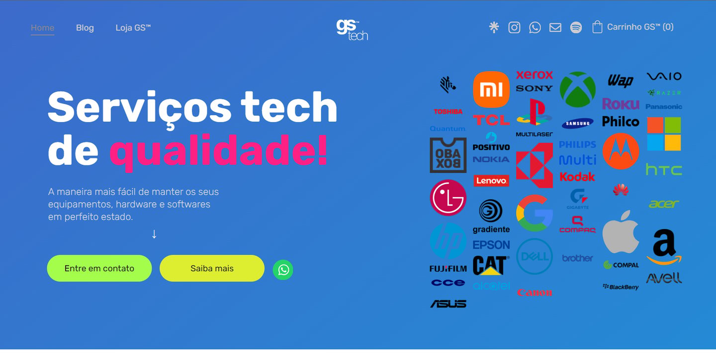 Site da GeoServices™ Tech