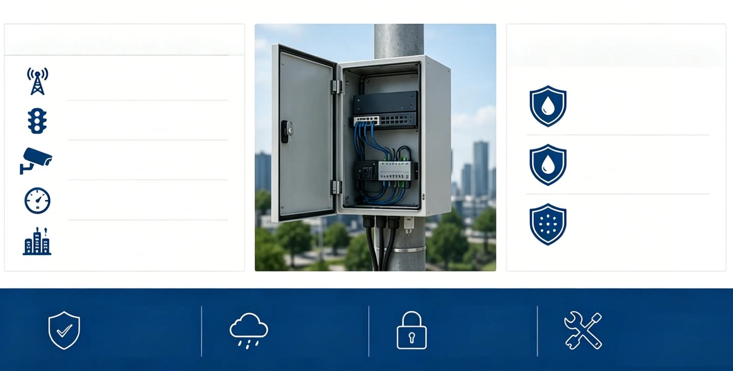 pole mounted cabinet Typical Applications