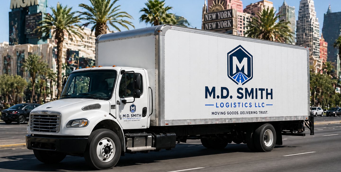 M.D. Smith Logistics 26-foot box truck in Las Vegas