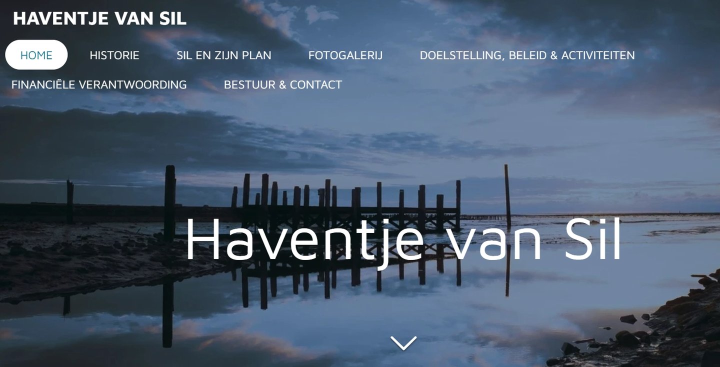 De website van het Haventje van Sil