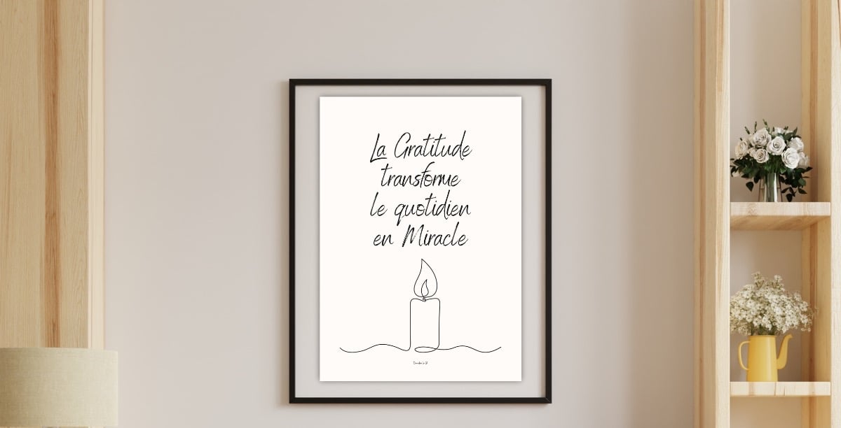 collection de posters Gratitude numériques imprimables