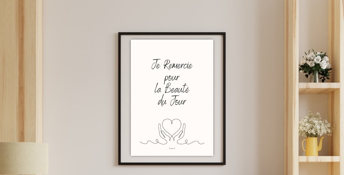 collection de posters Je remercie posters numériques imprimables