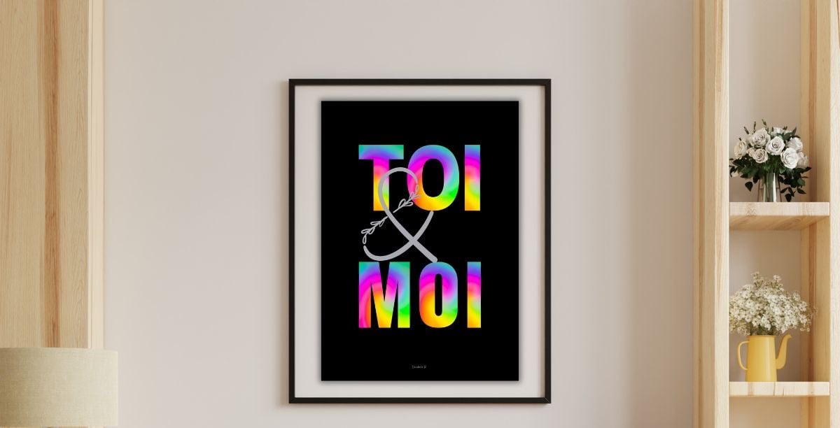 Collection de posters Toi et Moi irisés by Danabelle B.