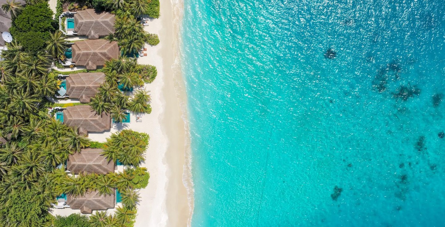 Huvafen Fushi Maldives beach villas