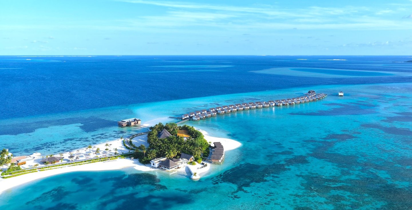 Ozen Life Maadhoo Maldives arial view