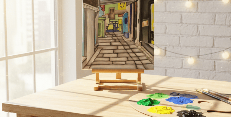 Detailed art classes to learn drawing, painting and composition.