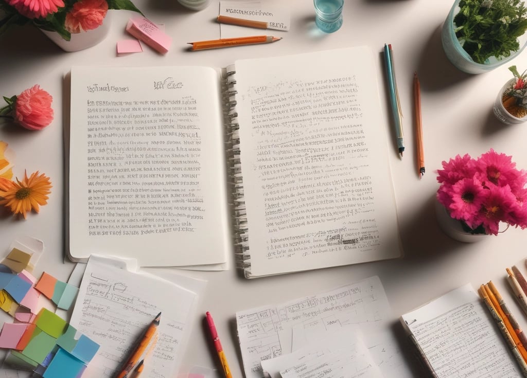 A vibrant image showcasing educational materials like books and digital resources.