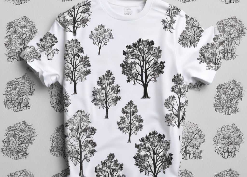 A vibrant image showcasing custom printed t-shirts and mugs.