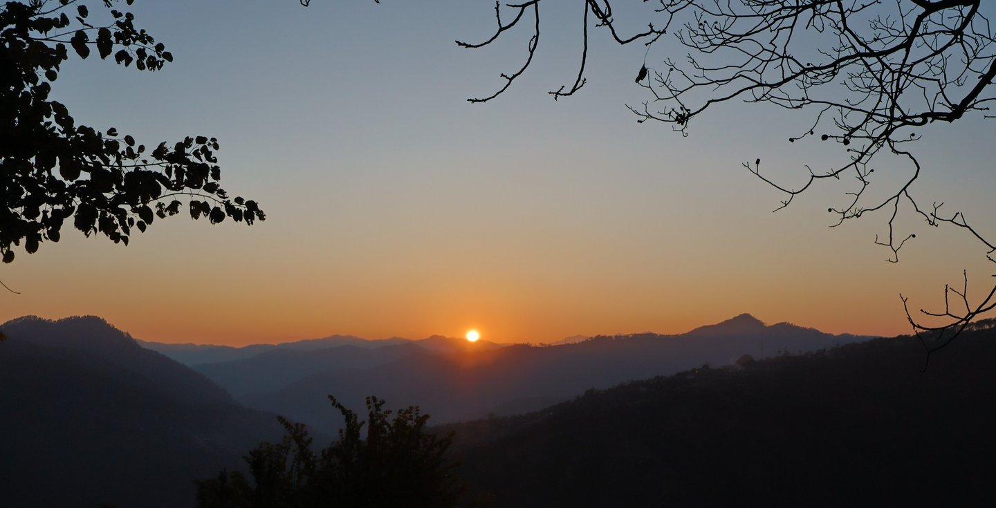 Sunset Bageshwar Uttarakhand