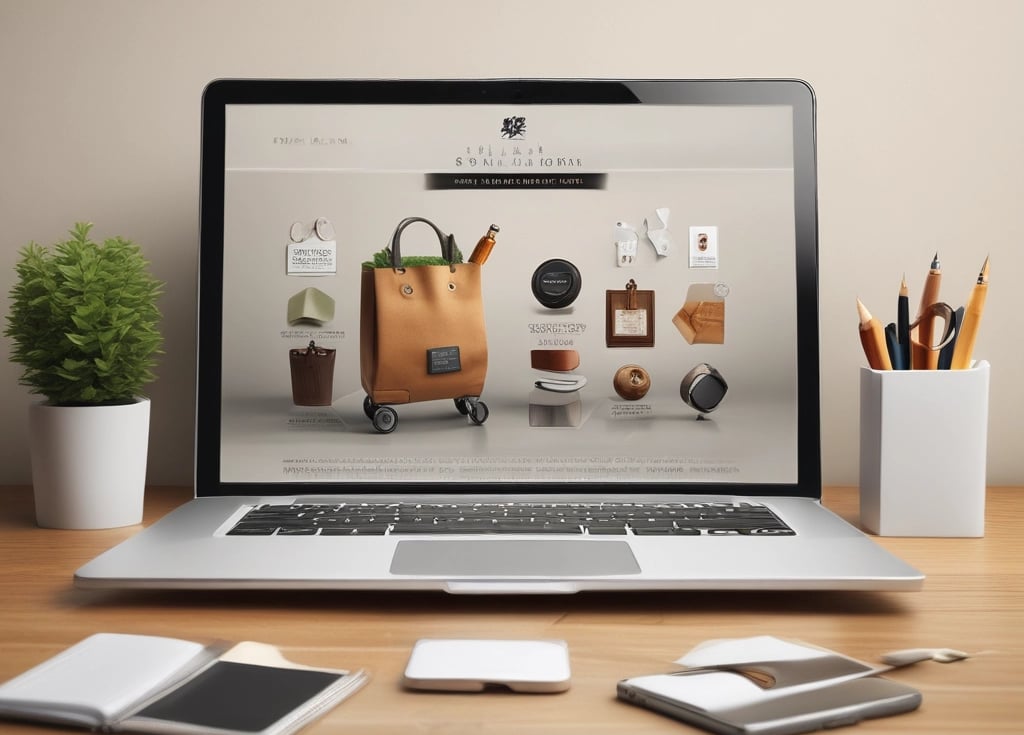 A vibrant online shopping interface showcasing various products.