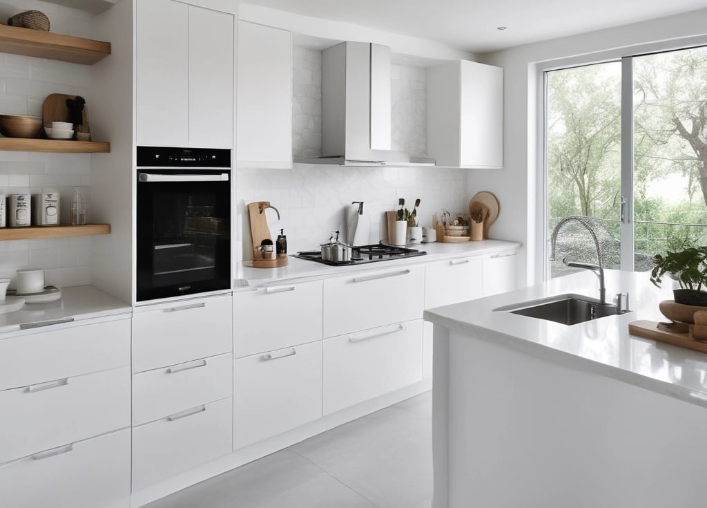 A modern kitchen showcasing various high-quality appliances.