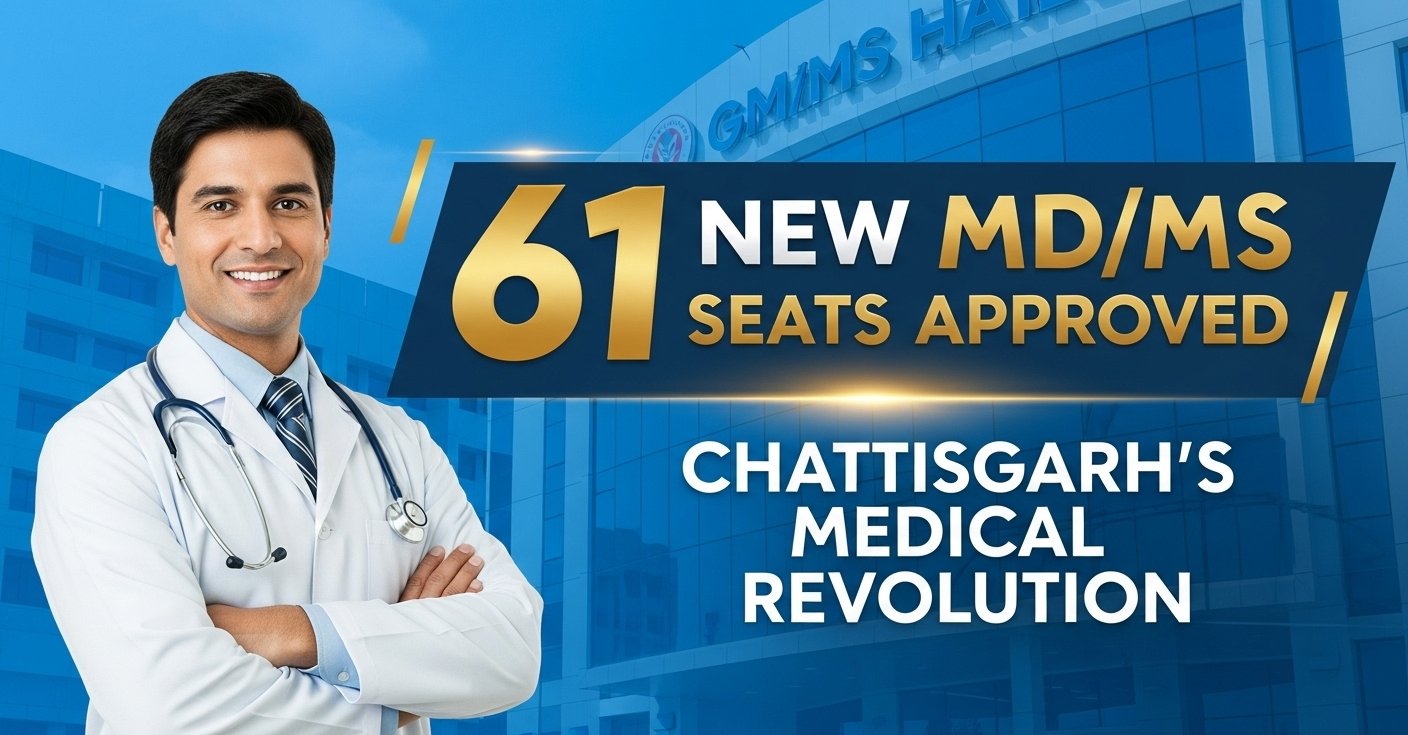 NMC approves 61 new MD/MS seats in Chhattisgarh to boost medical education
