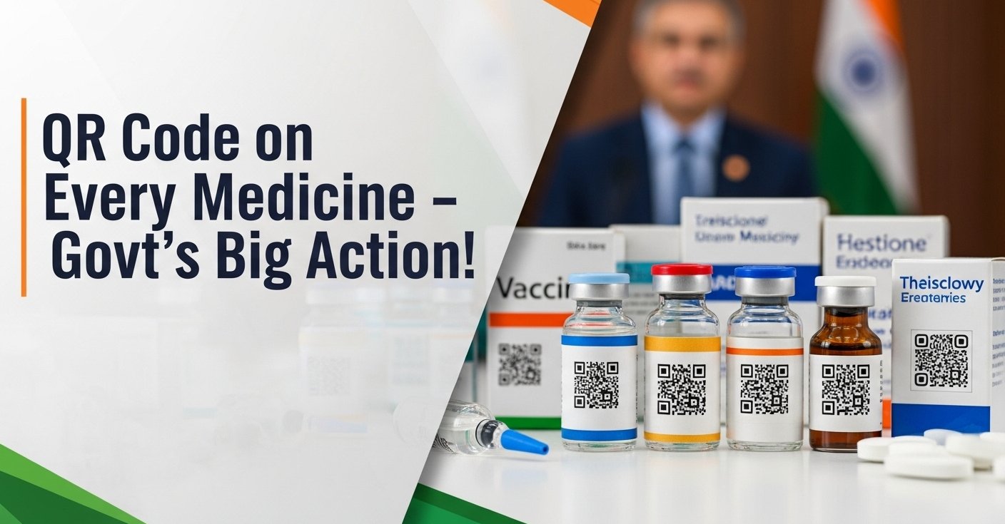 हर वैक्सीन और कैंसर दवा पर QR कोड लागू, नकली दवाओं पर सरकार की कार्रवाई